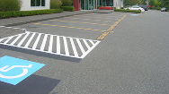 Reserved and Visitor Parking Line Painting
